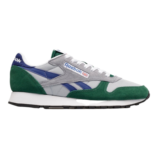 Tenis Reebok Classic Leather Hombre Gris Verde GX4655