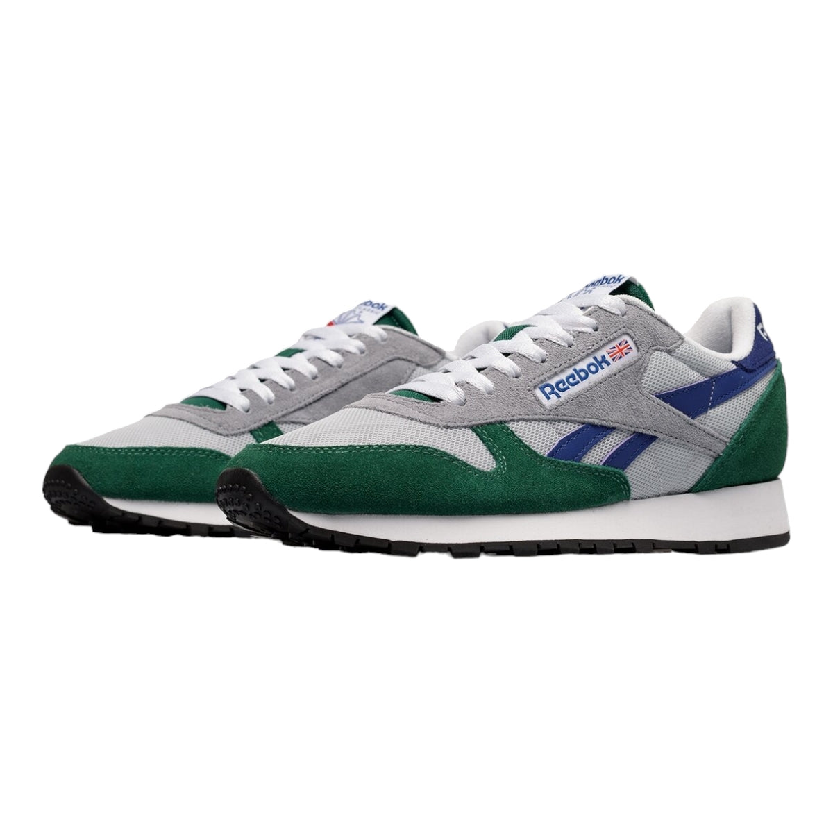 Tenis Reebok Classic Leather Hombre Gris Verde GX4655 Orange