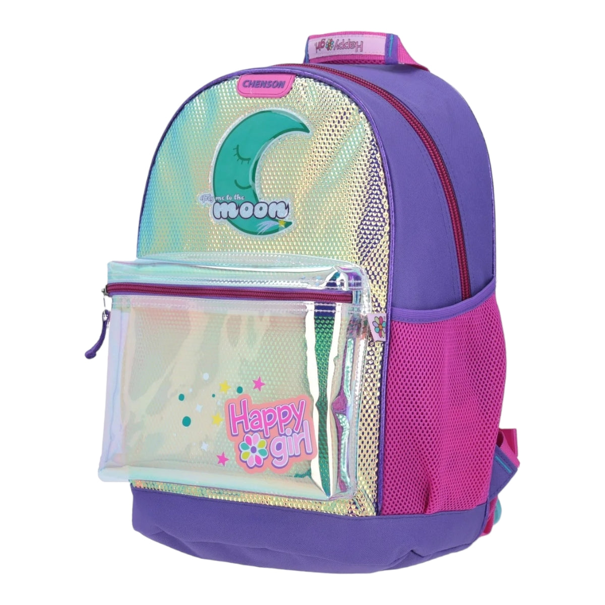 Mochila Grande The Moon Happy girl Iridiscente HG64554