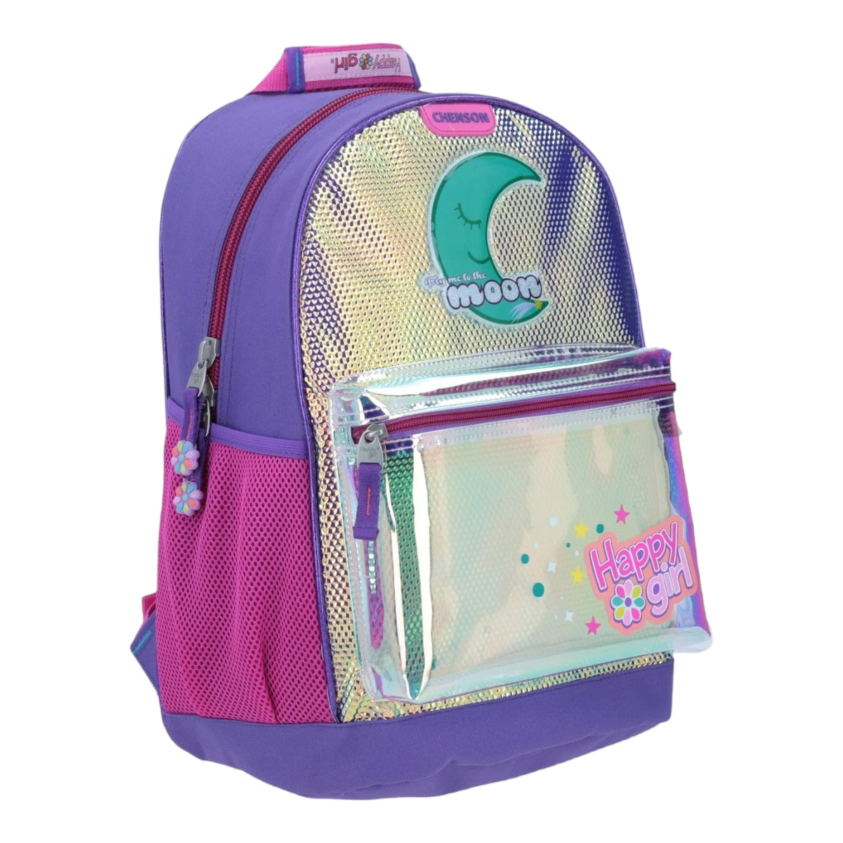 Mochila Grande The Moon Happy girl Iridiscente HG64554